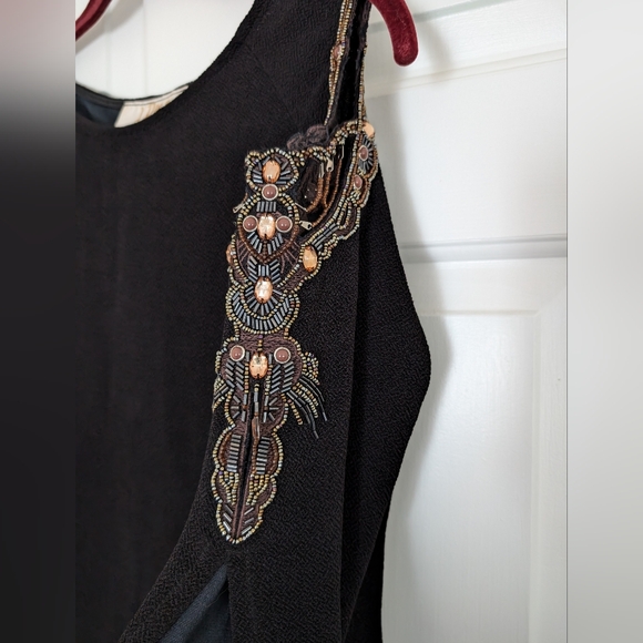 Vintage Joseph Ribkoff Couture "Statement Piece" Top With Jewels & Beading - Picture 3 of 9